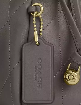 Coach Faye Shoulder Bag With Quilting Slate