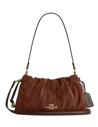 Coach Faye Shoulder Bag With Quilting Vintage Brown Maple