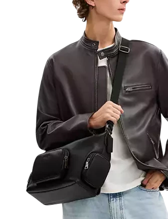 Coach Finn Crossbody Bag With Pockets Black