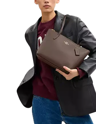 Coach Fiona Zip Tote Bag Dark Stone 