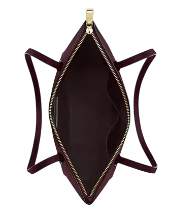 Coach Fiona Zip Tote Bag Dark Wine