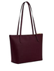 Coach Fiona Zip Tote Bag Dark Wine