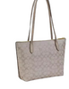 Coach Fiona Zip Tote Bag In Signature Canvas  Champagne 