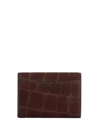 Coach Flap Card Case Maple