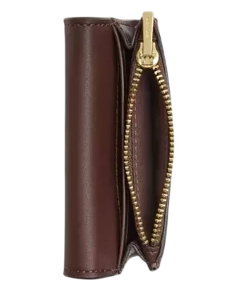 Coach Flap Card Case Maple