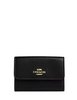 Coach Flap Card Case Maple Black