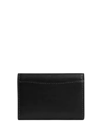 Coach Flap Card Case Maple Black