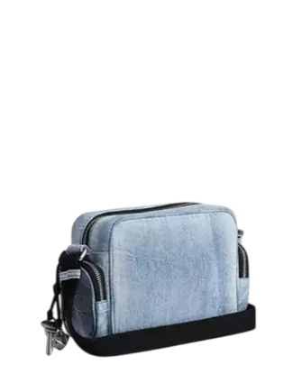 Coach Fletcher Crossbody Bag In Loved Signature Denim Light Indigo