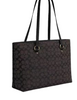 Coach Gallery Tote Bag In Signature Canvas  Black Walnut 