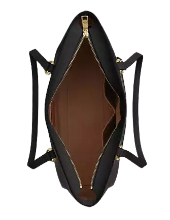 Coach Gallery Tote Bag In Signature Canvas  Black Walnut 
