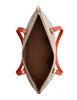 Coach Gallery Tote Bag In Signature Canvas Sand Deep Orange