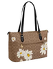 Coach Gallery Tote Bag In Signature Canvas With Floral Print Tan 