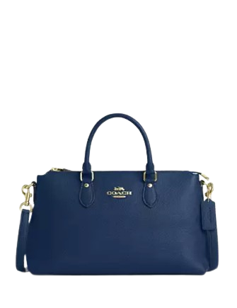 Coach Georgia Satchel Bag Deep Blue
