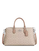 Coach Georgia Satchel Bag In Signature Canvas Sand Taupe