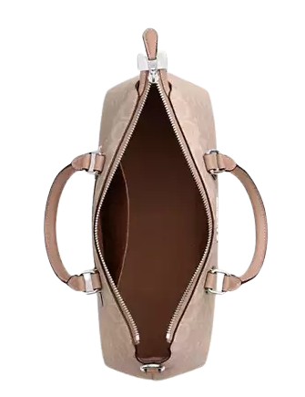 Coach Georgia Satchel Bag In Signature Canvas Sand Taupe