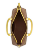 Coach Georgia Satchel Bag In Signature Canvas Tan Yellow