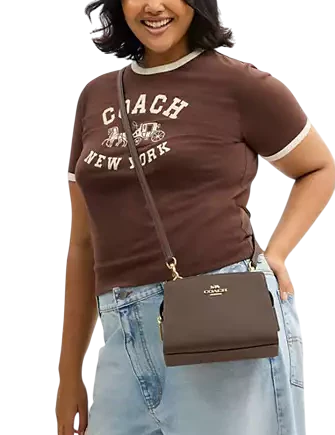 Coach Gia Crossbody Bag Dark Stone