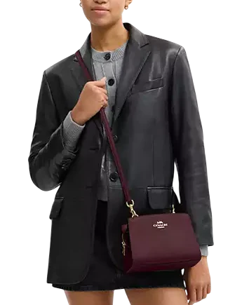 Coach Gia Crossbody Bag Dark Wine