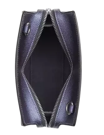 Coach Gia Crossbody Bag In Signature Canvas Blue Navy