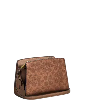 Coach Gia Crossbody Bag In Signature Canvas Brown Copper