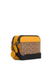 Coach Graham Crossbody Bag In Colorblock Signature Canvas Tan Buttercup