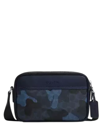 Coach Graham Crossbody Bag In Signature Camo Print Blue
