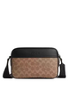 Coach Graham Crossbody Bag In Signature Canvas Tan Black