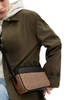 Coach Graham Crossbody Bag In Signature Canvas Tan Black
