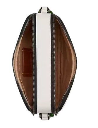 Coach Graham Crossbody Bag In Signature Canvas With Varsity Stripe Chalk