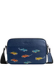 Coach Graham Crossbody Bag With Car Print Deep Blue
