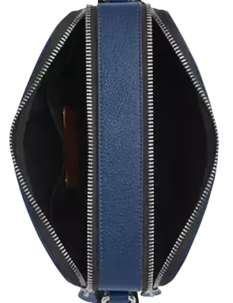 Coach Graham Crossbody Bag With Car Print Deep Blue
