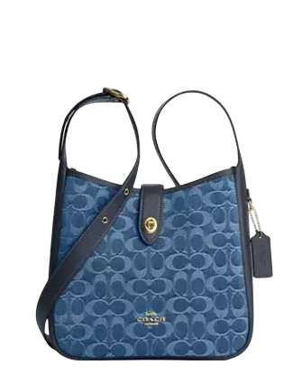 Coach Hadley Convertible Crossbody Bag In Signature Denim Indigo