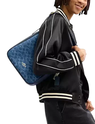 Coach Hadley Convertible Crossbody Bag In Signature Denim Indigo