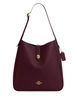 Coach Hadley Large Shoulder Bag Dark Wine