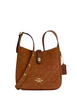 Coach Hadley Mini Crossbody Bag In Signature Suede Caramel
