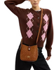 Coach Hadley Mini Crossbody Bag In Signature Suede Caramel