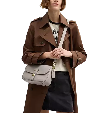 Coach Hadley Shoulder Bag Grey Birch