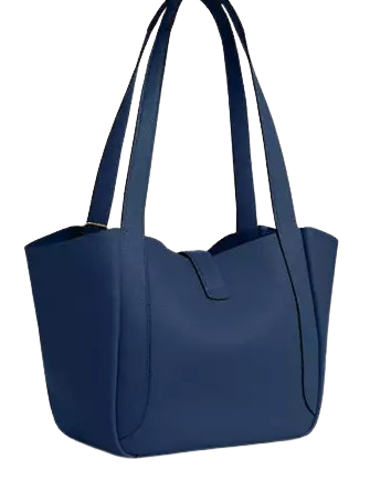 Coach Hadley Turnlock Tote Bag Deep Blue