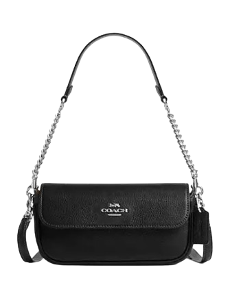 Coach Hailey Flap Bag Black