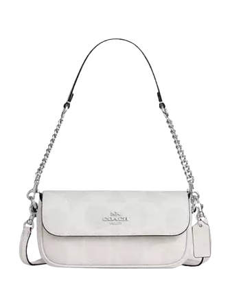 Coach Hailey Flap Bag In Signature Canvas