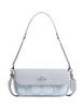 Coach Hailey Flap Bag In Sketch Signature Canvas Ice Blue