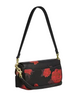 Coach Hailey Flap Bag With Floral Print Red Black