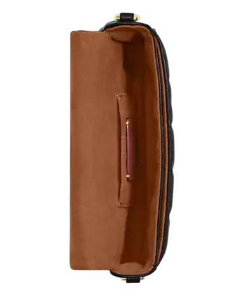 Coach Hailey Flap Bag With Quilting Black