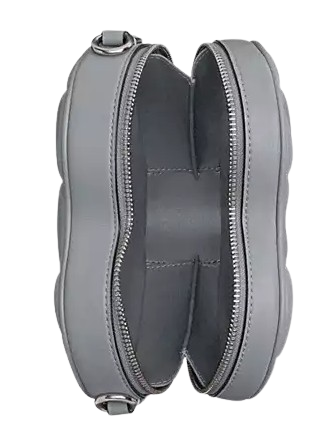 Coach Heart Crossbody Bag With Quilting Grey Blue
