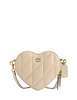 Coach Heart Crossbody Bag With Quilting Ivory