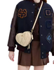 Coach Heart Crossbody Bag With Quilting Ivory