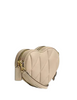 Coach Heart Crossbody Bag With Quilting Ivory