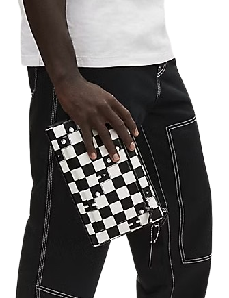 Coach Holden Crossbody With Checkerboard Print Black Chalk