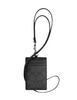 Coach Id Lanyard In Signature Canvas Charcoal