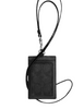 Coach Id Lanyard In Signature Canvas Charcoal